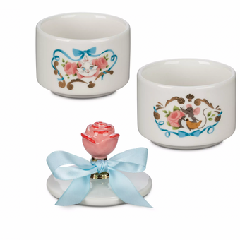 Disney The Aristocats Porcelain Jar Set by Ann Shen New with Tag
