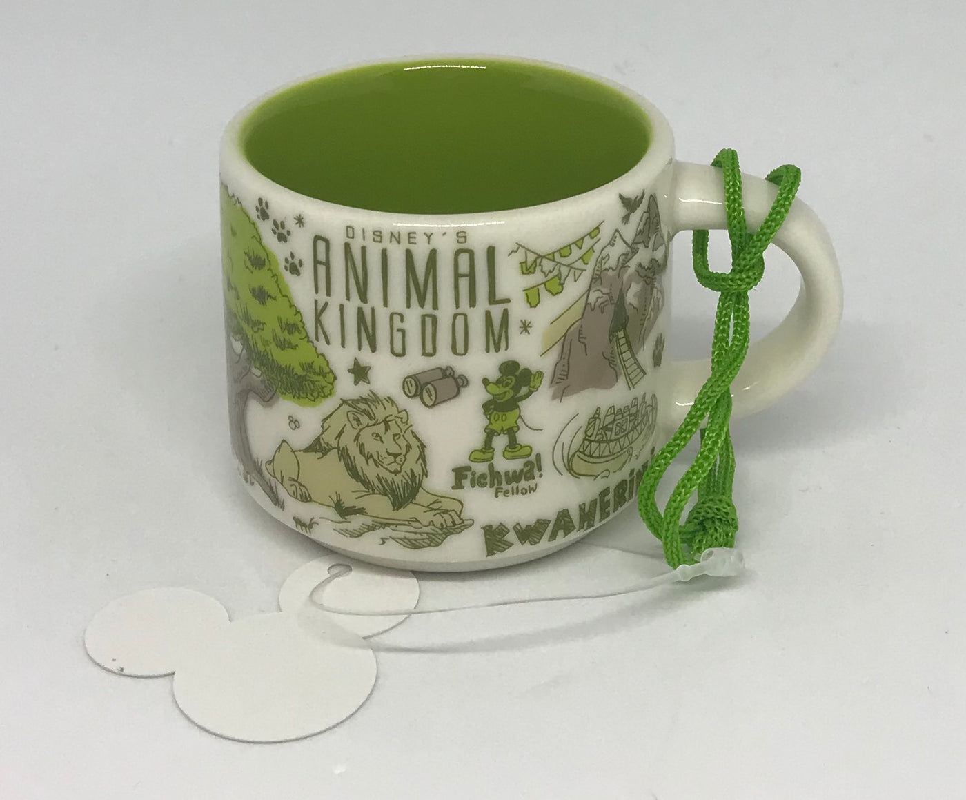 Disney Parks Starbucks Been There Animal Kingdom Coffee Mug Ornament New