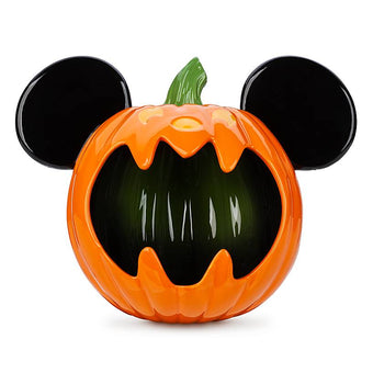 Disney Mickey Mouse Jack-o'-Lantern Halloween Candy Bowl New