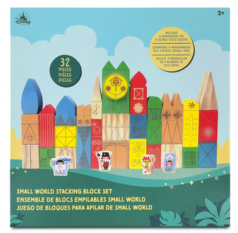 Disney It is a Small World Stacking Block Attraction Set New