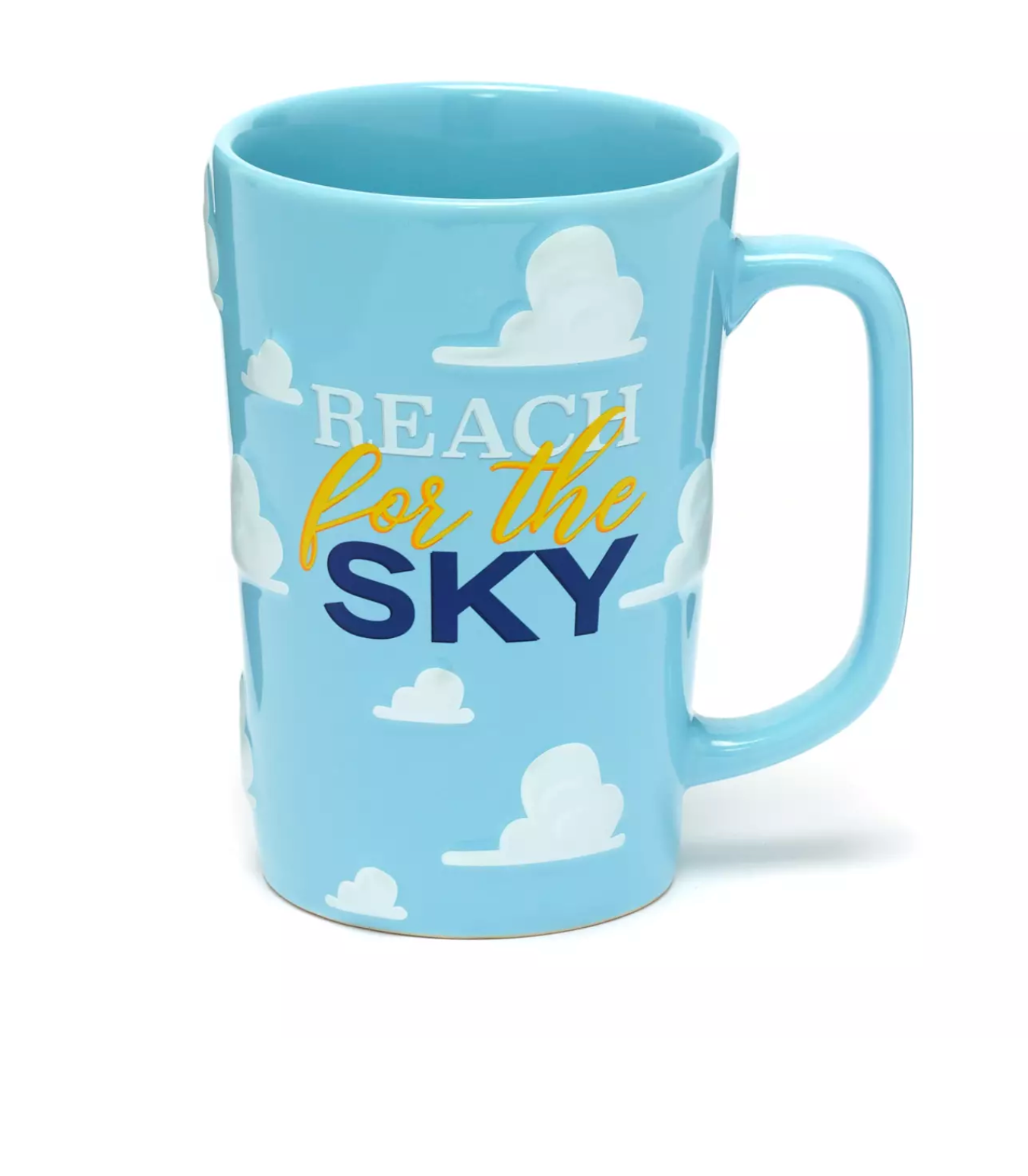 Disney Toy Story Andy's Wallpaper Reach For The Sky Clouds Tall Coffee Mug New