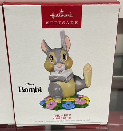 Hallmark 2022 Disney Bambi Thumper Metal Christmas Ornament New With Box