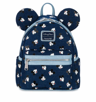 Disney Parks Mickey Denim Mini Backpack New with Tag
