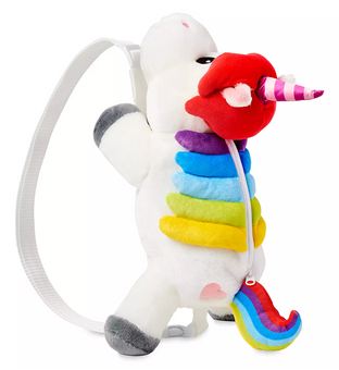 Disney Parks Inside Out Rainbow Unicorn Plush Backpack New with Tag