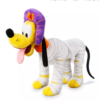 Disney Parks Happy Halloween Pluto Mummy Plush New with Tags