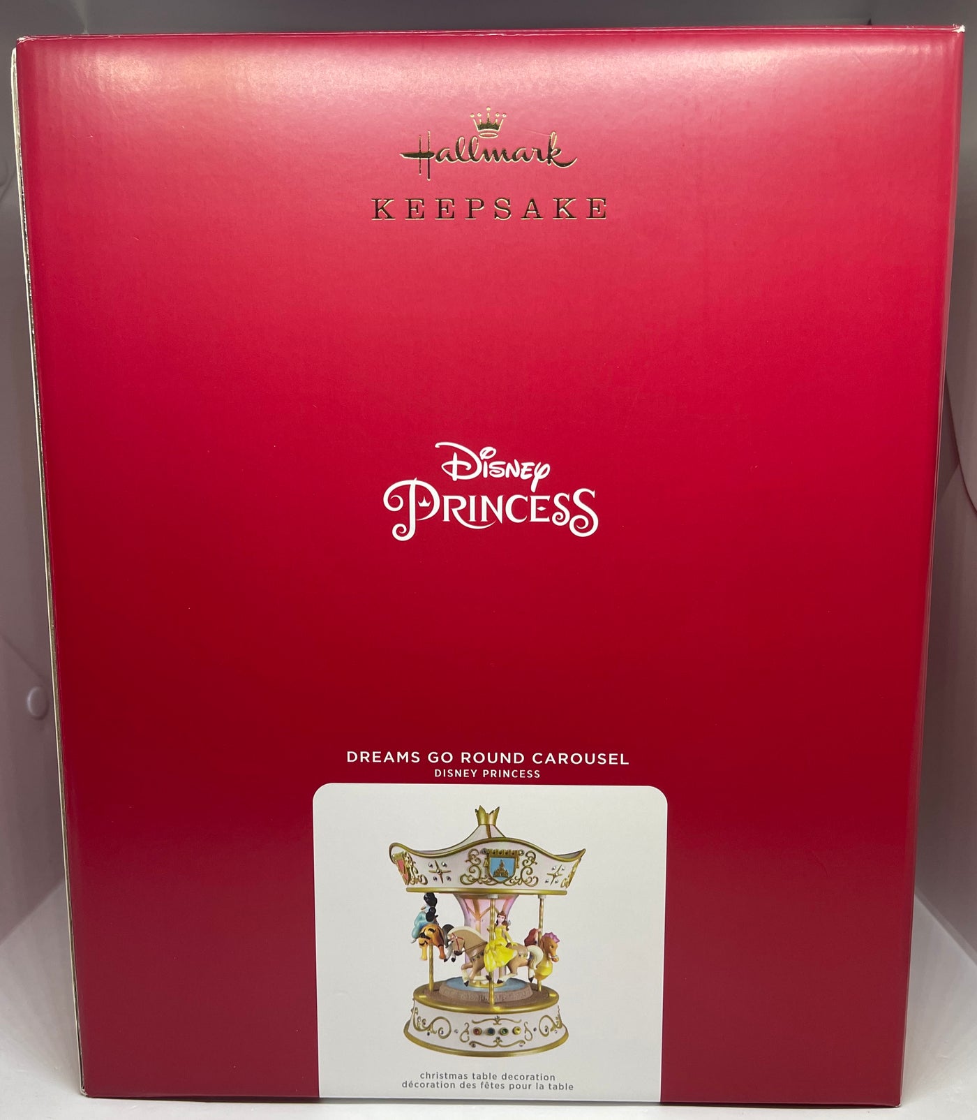 Hallmark Disney Princess Dreams Go Round Carousel Musical Tabletop New with Box