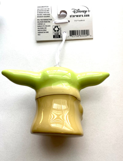 Hallmark Star Wars Mandalorian Grogu Decoupage Christmas Ornament New With Tag