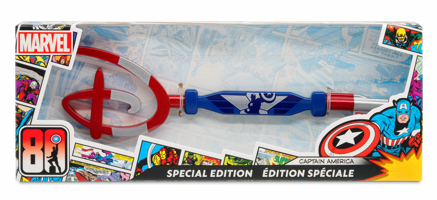 Disney Captain America 80th Anniversary Collectible Key Special Edition New Box