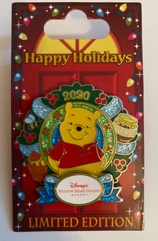 Disney 2020 Hilton Head Island Winnie Happy Holiday Limited Pin New with Card