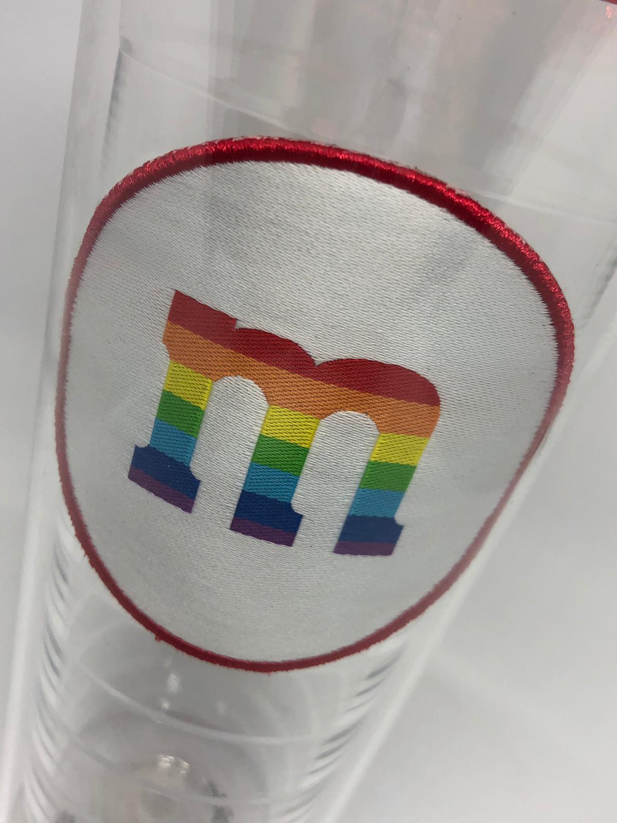M&M's World Red Lentil Patch 22oz Tumbler New