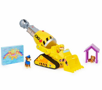 PAW Patrol The Movie Rubble's Deluxe Bulldozer Toy Set New with Box