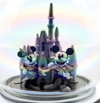 Disney Disney 100 Walt Disney World Mickey Minnie Icon Glass Ornament New w Tag