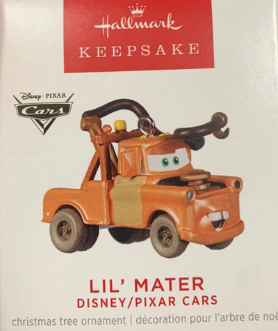Hallmark 2022 Mini Disney Pixar Cars Lil' Mater Christmas Ornament New With Box