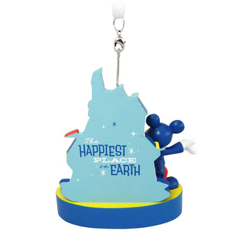 Disney Disneyland 65th Mickey and Minnie Figural Christmas Ornament New with Tag