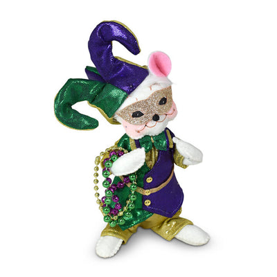 Annalee Dolls 2023 Everyday 6in Mardi Gras Boy Mouse Plush New with Tag