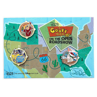 Disney D23 A Goofy Movie 25th Anniversary Pin Set New with Card