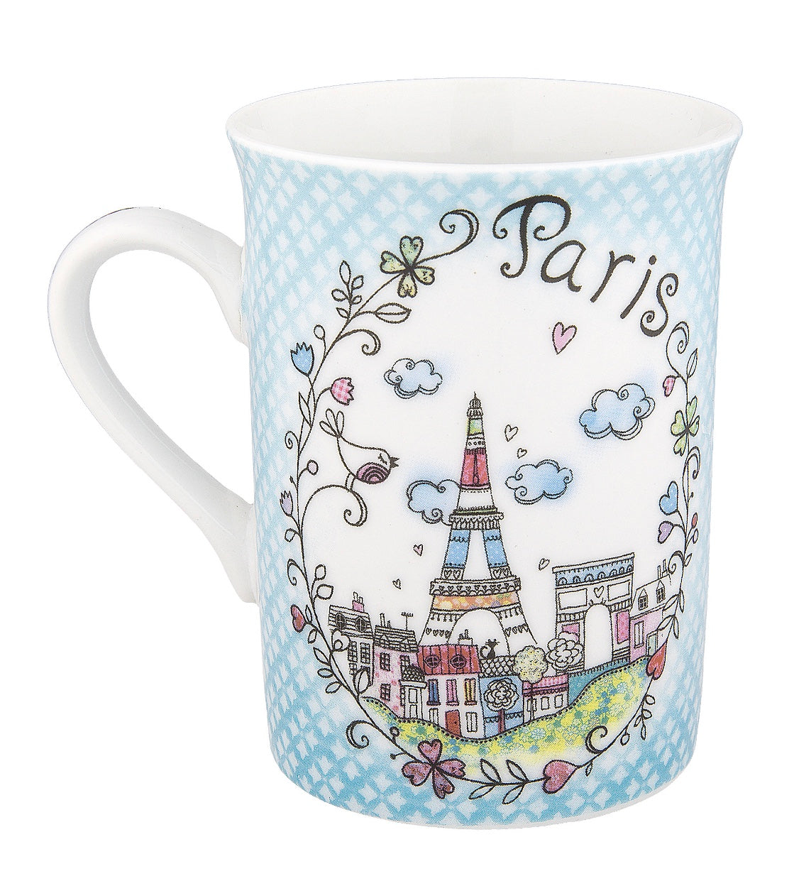 Disney Parks Epcot Paris Clouds Porcelain Coffee Mug New
