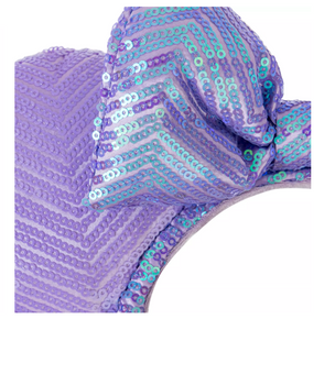 Disney Minnie Sequin Ear Headband for Adults Lavender New with Tag