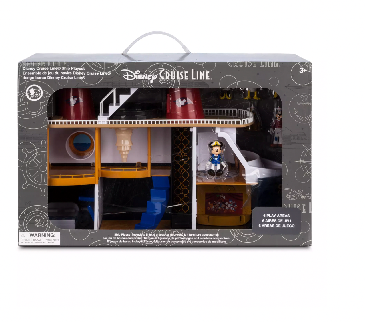 Disney Mickey Minnie Donald Daisy Cruise Line Ship Playset New with Box