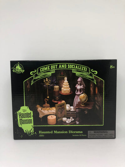 Disney Parks Haunted Mansion Diorama Attic 32 Pieces New with Box