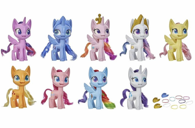 My Little Pony Mega Friendship Set Of 9 Pony Figures 15 Accessories New