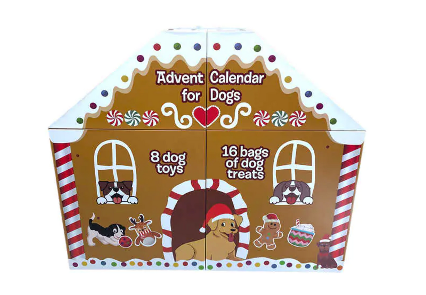 2022 Christmas Advent Calendar for Dogs 24 Days with Treats and Toys New with Box