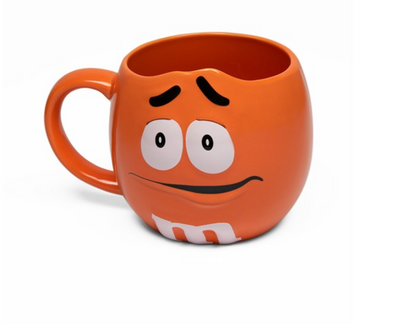 M&M's World Orange Character Figural Coffee Mug New