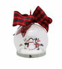 Disney Minnie and Daisy Kissing Snowman Holiday Globe Christmas Ornament New