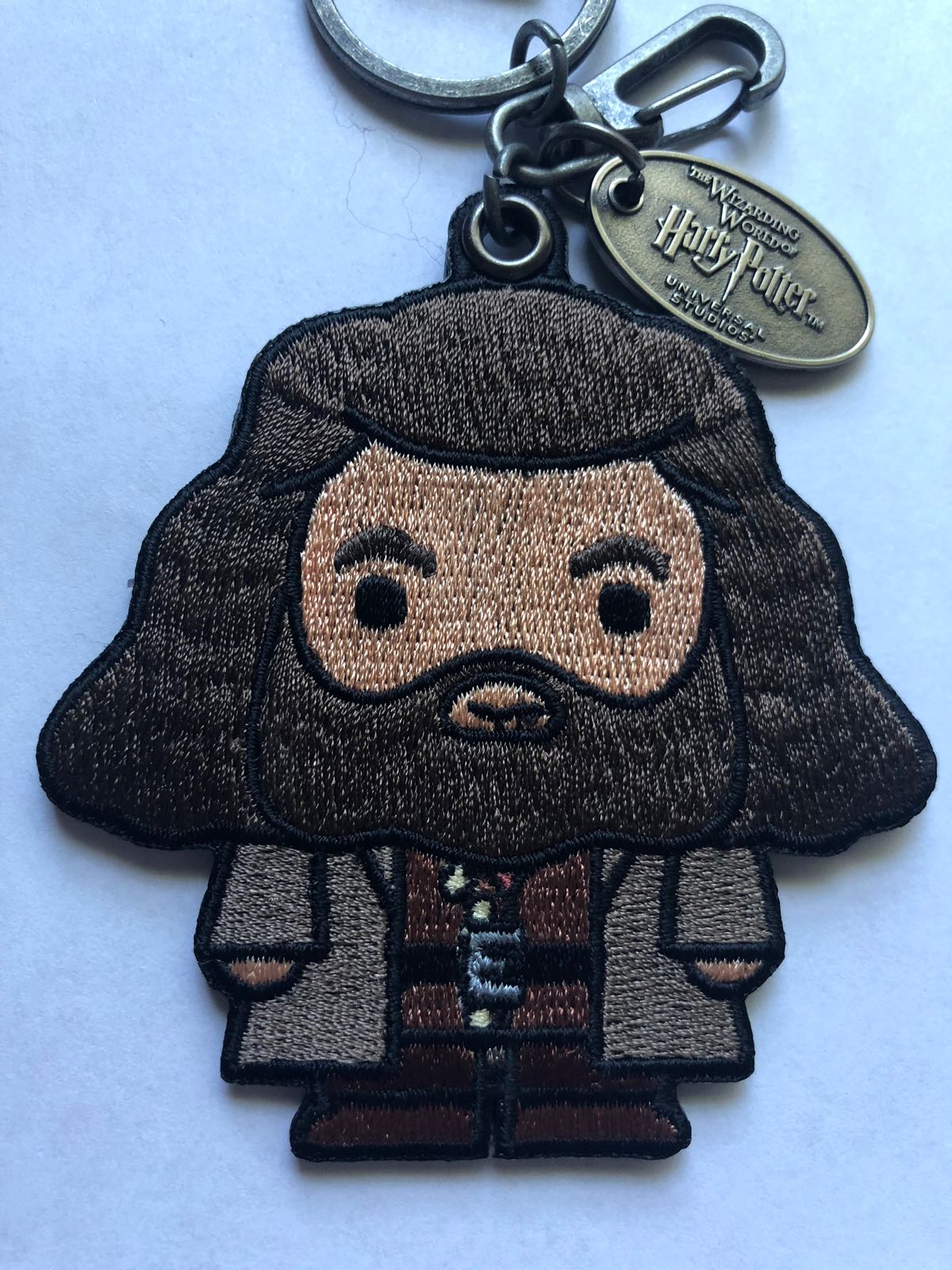 Universal Studios Wizarding World Harry Potter Rubeus Hagrid Patch Keychain New