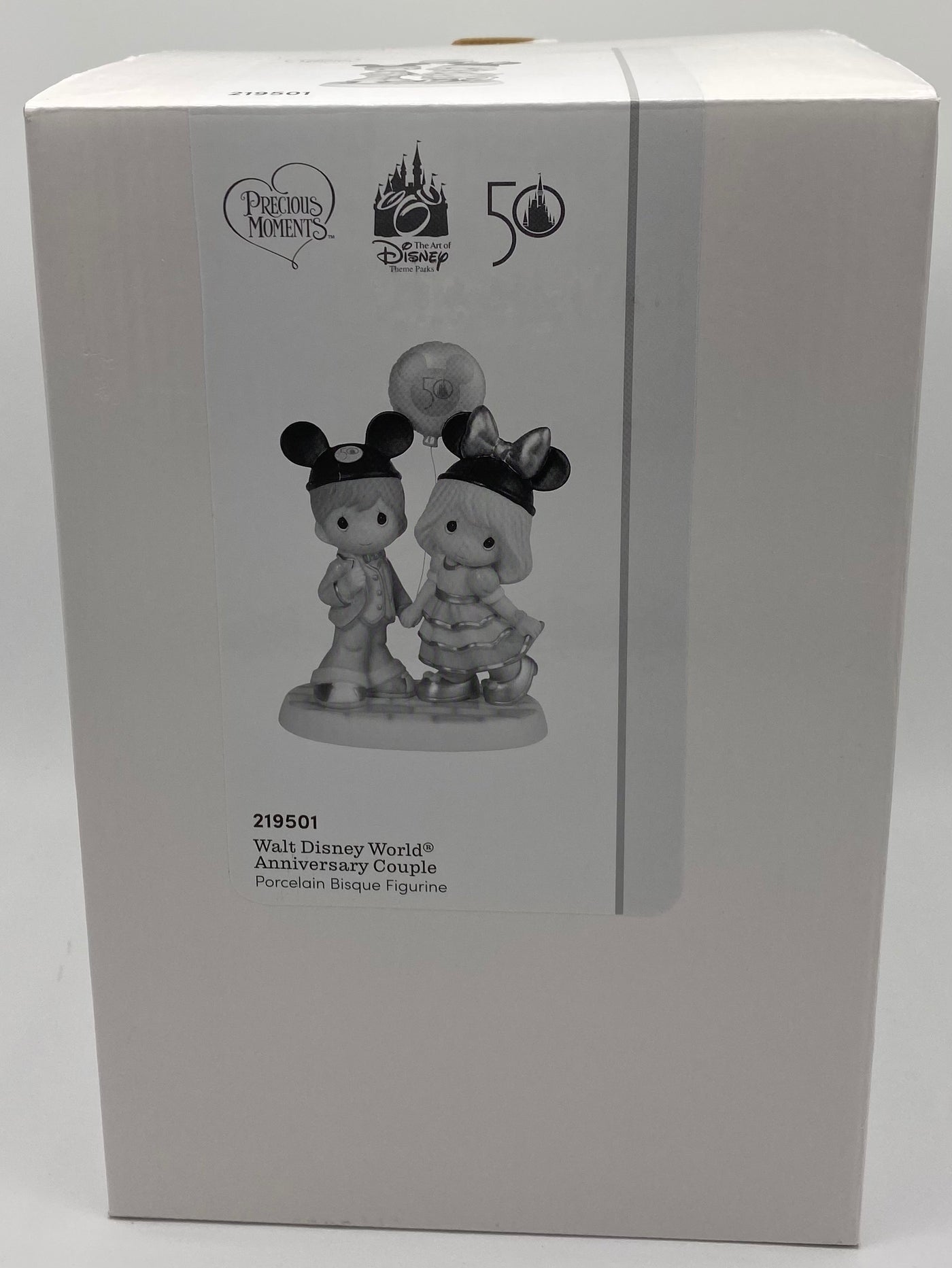 Disney Parks WDW 50th Precious Moment Porcelain Couple Figurine New with Box
