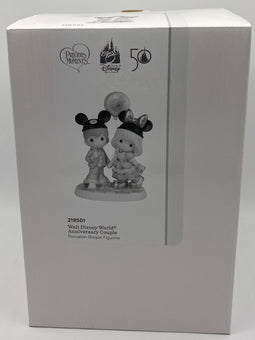 Disney Parks WDW 50th Precious Moment Porcelain Couple Figurine New with Box