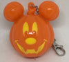 Disney Mickey Pumpkin Jack-o'-Lantern Halloween Light Up Keychain New with Tag