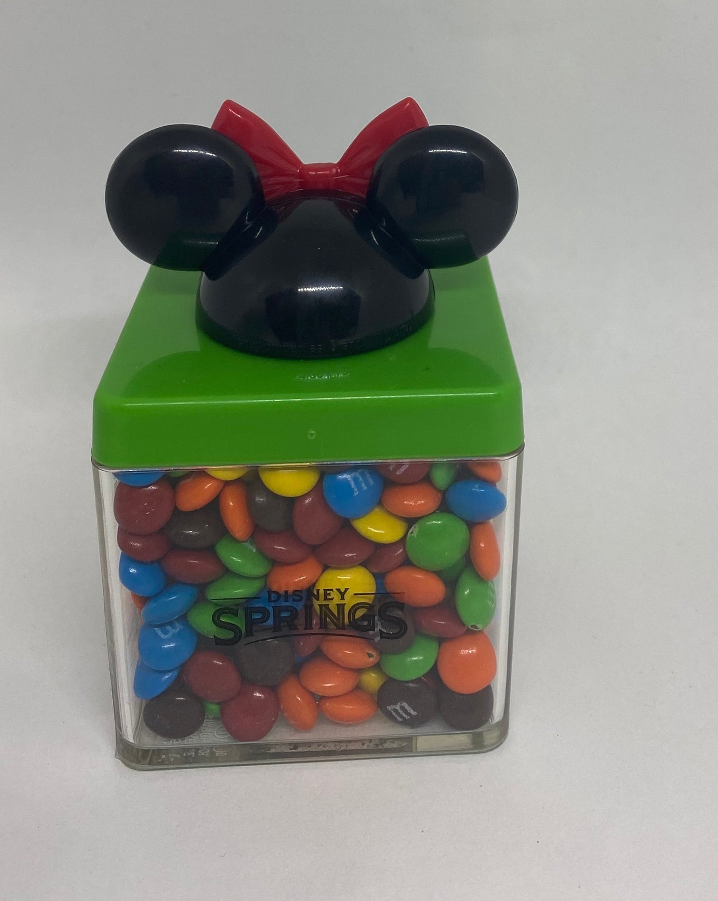 Disney Springs M&M's World Green Minnie Ears Cube Minis Milk Chocolate New