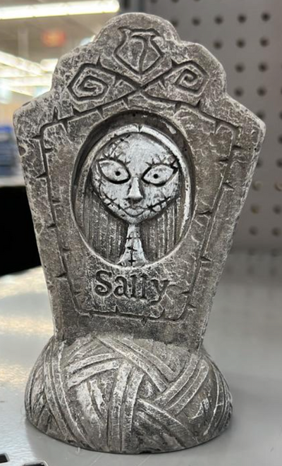 Disney Nightmare Before Christmas Sally Halloween Mini Concrete Tomb Stone New