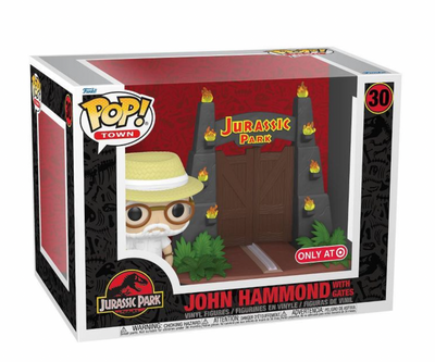 Funko POP! Moments: Jurassic Park John Hammond with Gates Exclusive New With Box