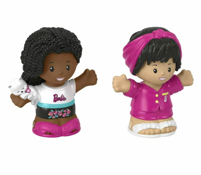 Barbie Sleepover Figure Set by Fisher-Price Little People 2-Pack New with Box