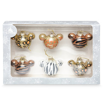 Disney Parks Mickey Mouse Icon Ornament Set Wild Animal Ornament Set New