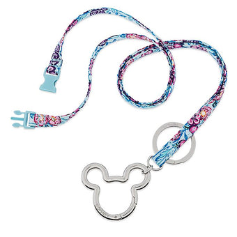 Disney Mickey Mouse Colorful Garden Lanyard by Vera Bradley New