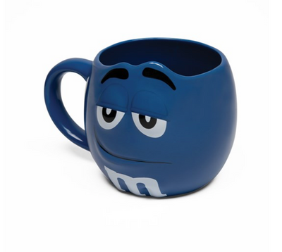 M&M's World Blue Character Figural Coffee Mug New