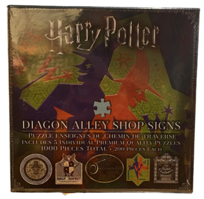 Universal Studios Harry PotterDragon Alley Shop Signs Puzzle Set New With Box