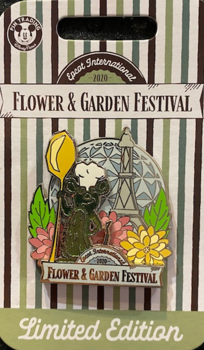 Disney Flower and Garden Festival 2020 Chef Remy Pin Limited New with Card
