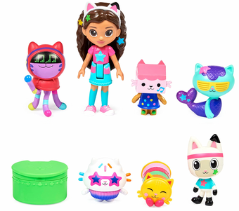 Dreamworks Gabby's Dollhouse Deluxe Dance Party Figure Set New