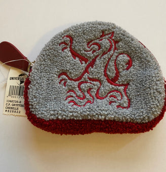Universal Studios Harry Potter Gryffindor Chenille Coin Purse New With Tags