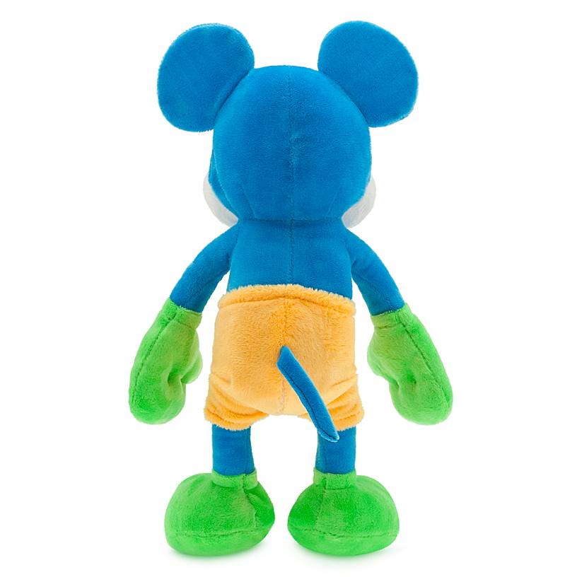 Disney Parks Neon Mickey Mouse 12in Small Plush New with Tag