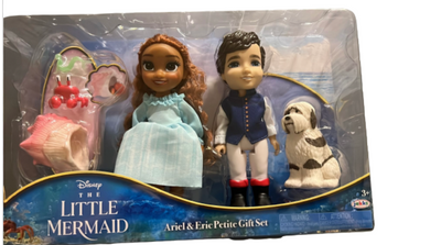 Disney The Little Mermaid Live Action Ariel & Prince Petite Gift Set New w Box