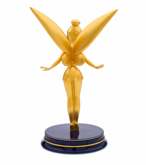 Disney Parks WDW 50th Celebration Peter Pan Tinker Bell Golden Statue New Box