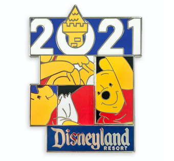 Disney Parks Disneyland 2021 Winnie the Pooh Pin New with Card