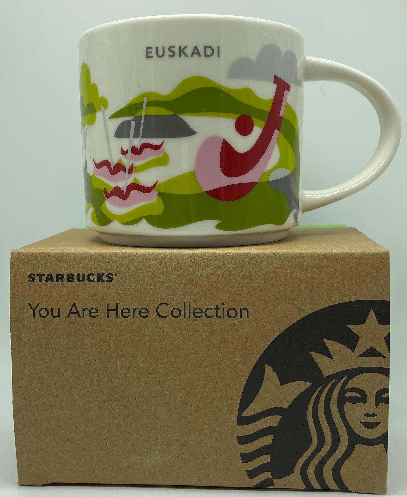 Starbucks You Are Here Euskadi Spain Ceramic Coffee Mug New with Box