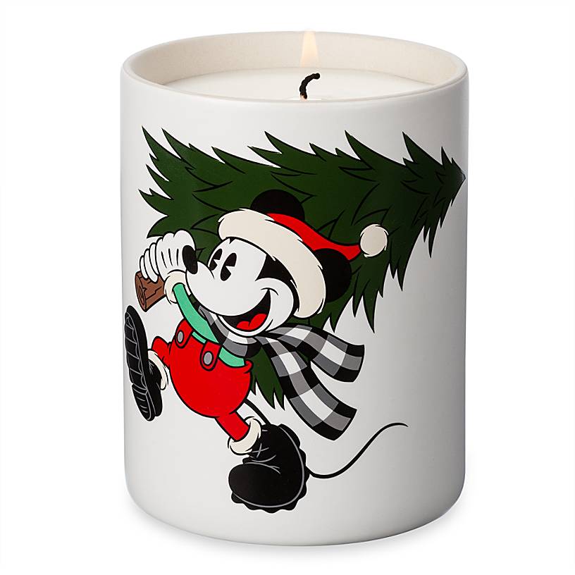 Disney Parks Yuletide Farmhouse Mickey Mouse Holiday Scented Candle New