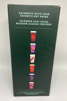 Starbucks Valentine 2021 Lips Hearts Reusable Hot Cups Set of 6 New with Box